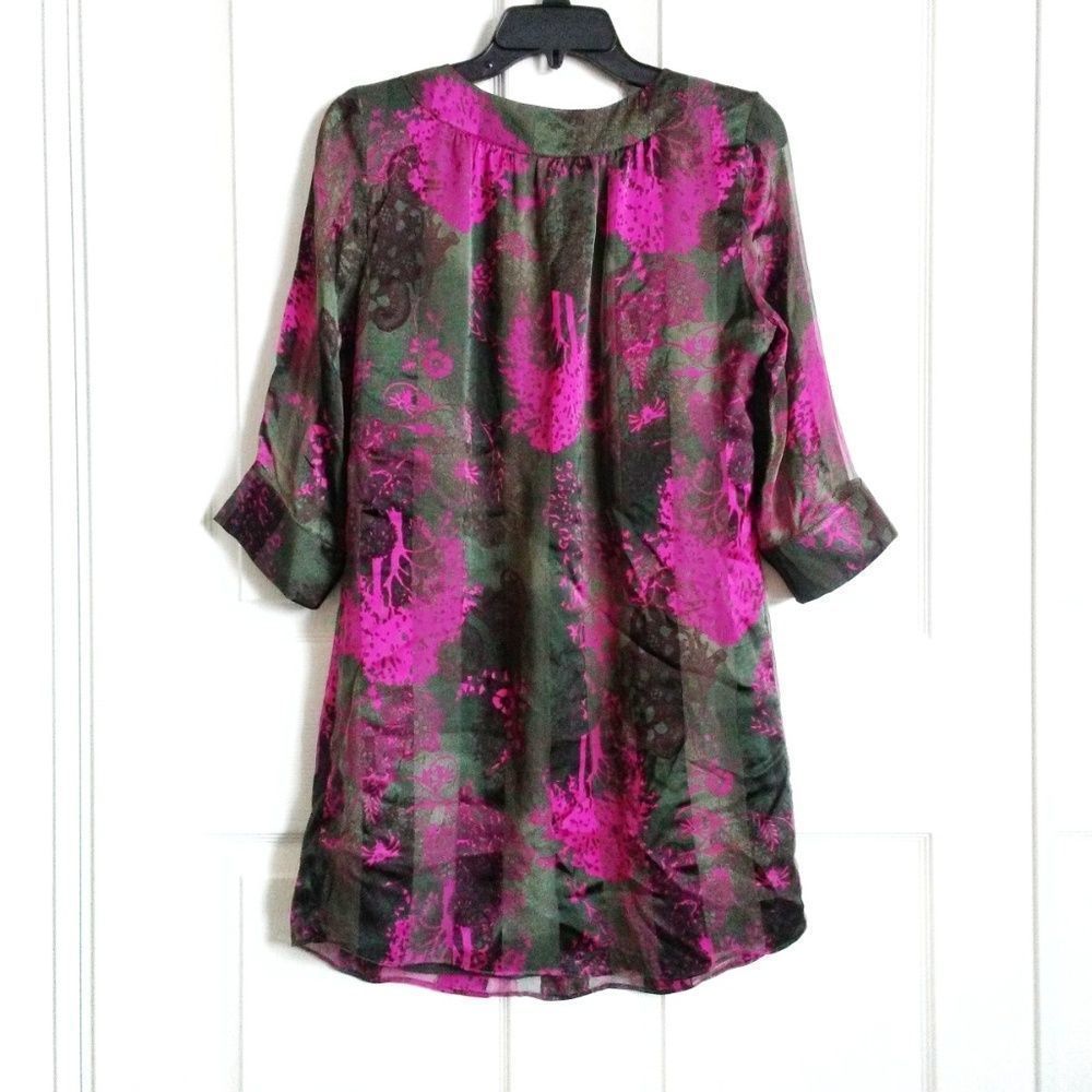 NWT Rory Beca Lupe V Neck 3/4 Sleeve Tunic Size M - Picture 2 of 8